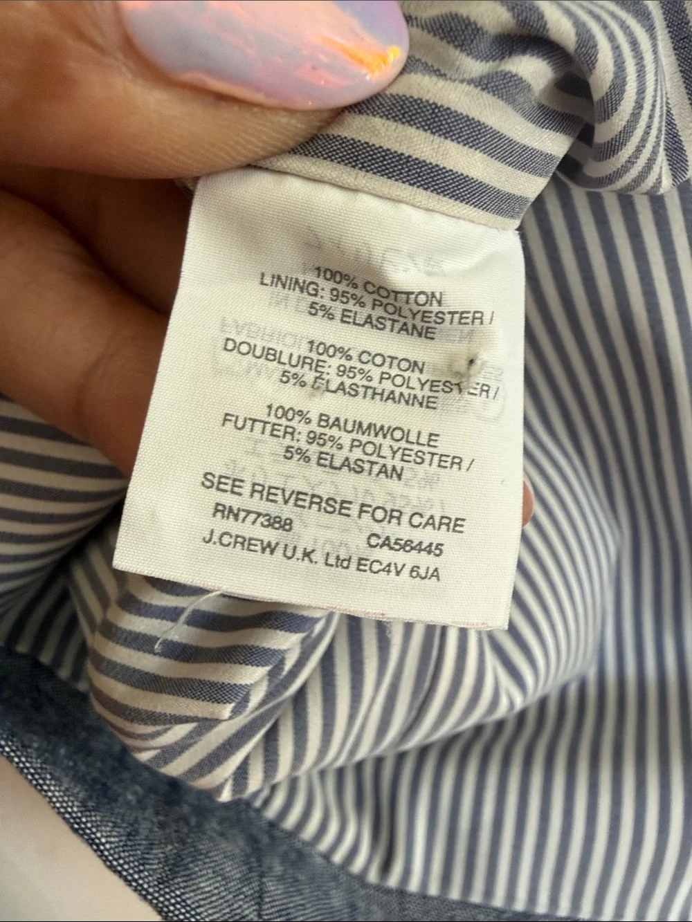 J. Crew Women's Light Blue Chambray Single-Button Blazer